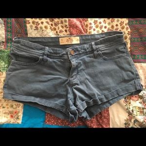 Blue Hollister shortie shorts